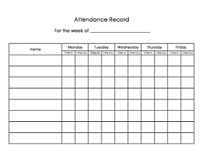 keep track of attendance