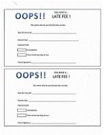 Printable Daycare Varieties - Late Amount Focus photograph regarding Printable Daycare Forms named Printable Daycare Varieties - Late Rate Focus