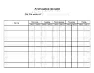 attendance forms