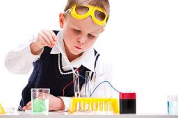 boy in lab