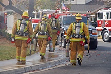 firemen at fir