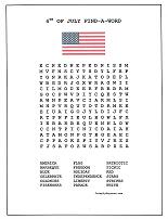 4th of july word search