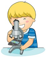 boy with microscope