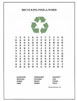 recycling word search