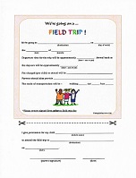 Daycare Field Trip Form