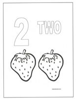 number two coloring page