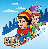 winter sledding