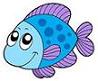 purple/blue fish