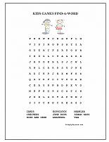 kids games word search