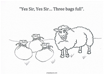baa baa black sheep coloring page