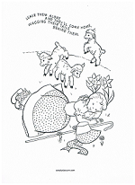 little bo peep coloring page