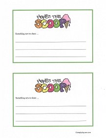 Daycare Parent Note
