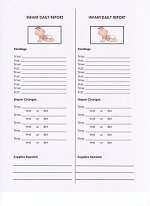 Daycare Infant Daily Report Form