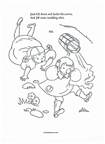 jack and jill coloring page