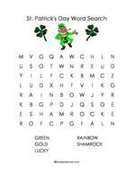 St. Patrick's Day Find-a-Word